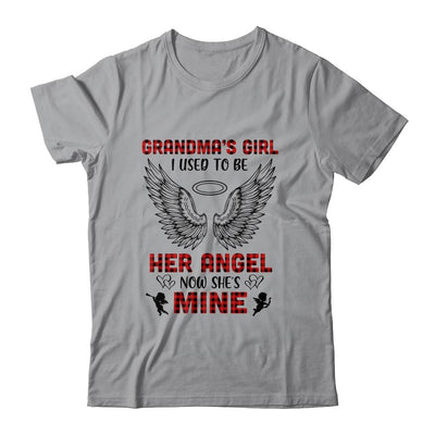 Grandma's Girl I Used To Be Her Angel Now She's Mine-T-Shirt & Hoodie-Classic T-Shirt-Sport Grey