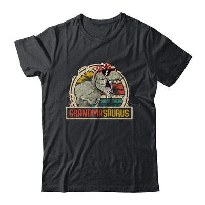 Grandmasaurus T Rex Dinosaur Grandma Saurus Family Matching-T-Shirt & Hoodie-Classic T-Shirt-Black