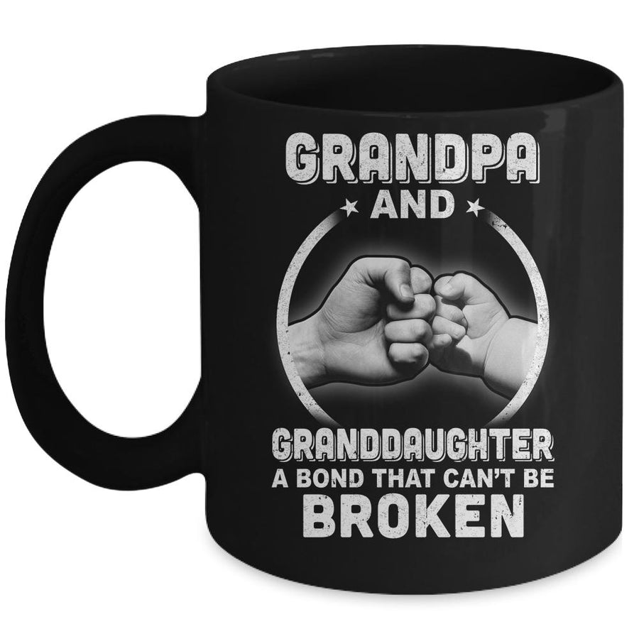 Grandpa And Granddaughter A Bond That Can't Be Broken Mug-Coffee Mug-Mug-Black