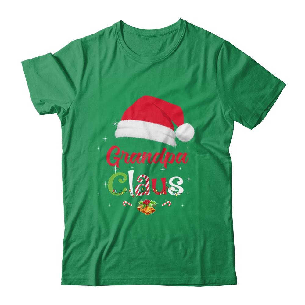 Grandpa Claus Santa Christmas Matching Family Pajama Funny-T-Shirt & Sweatshirt-Classic T-Shirt-Irish Green