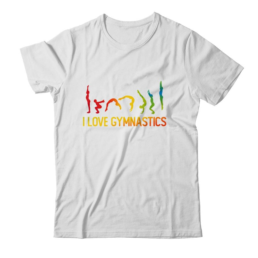 Gymnastic Floor Routine I Love Gymnastics-T-Shirt & Tank Top-Classic T-Shirt-White