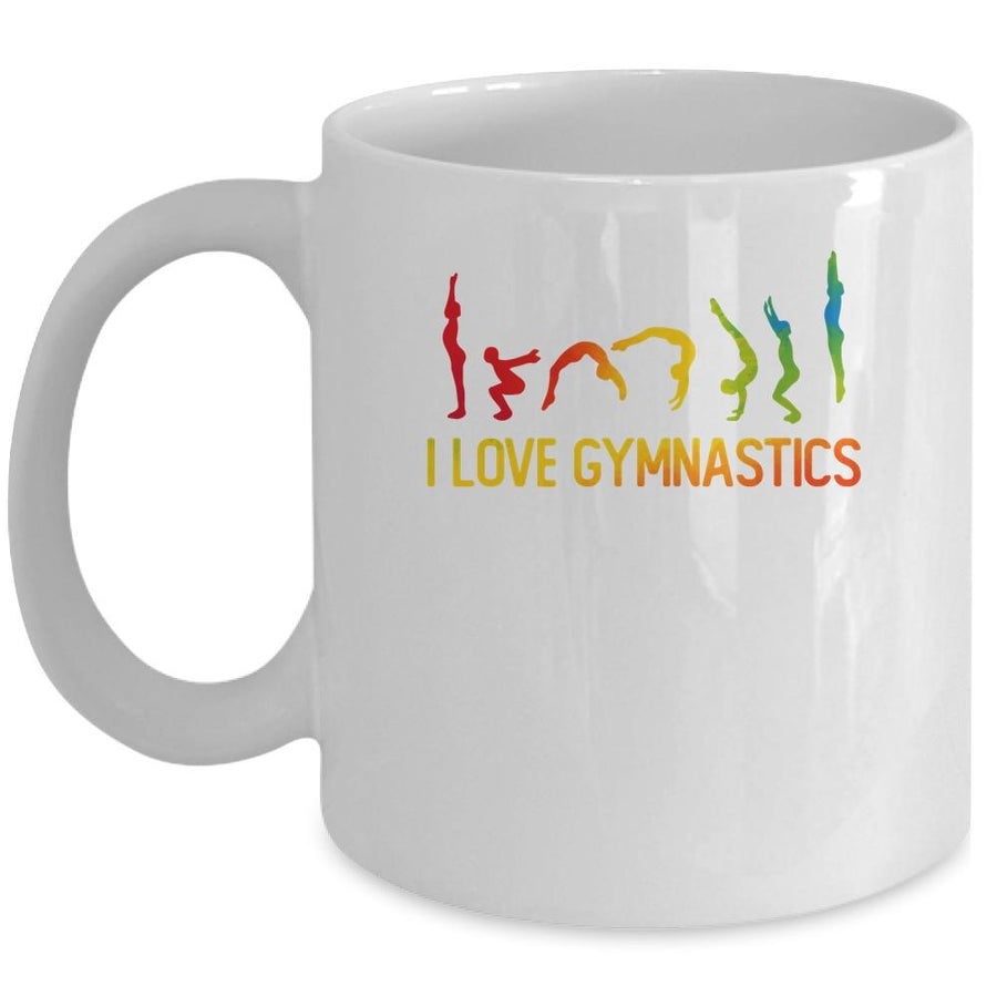 Gymnastic Floor Routine I Love Gymnastics Mug-Coffee Mug-Mug-White
