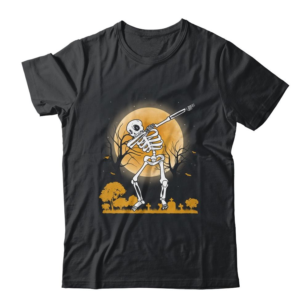 Halloween For Boys Kids Dabbing Skeleton Costume Dab-T-Shirt & Hoodie-Classic T-Shirt-Black