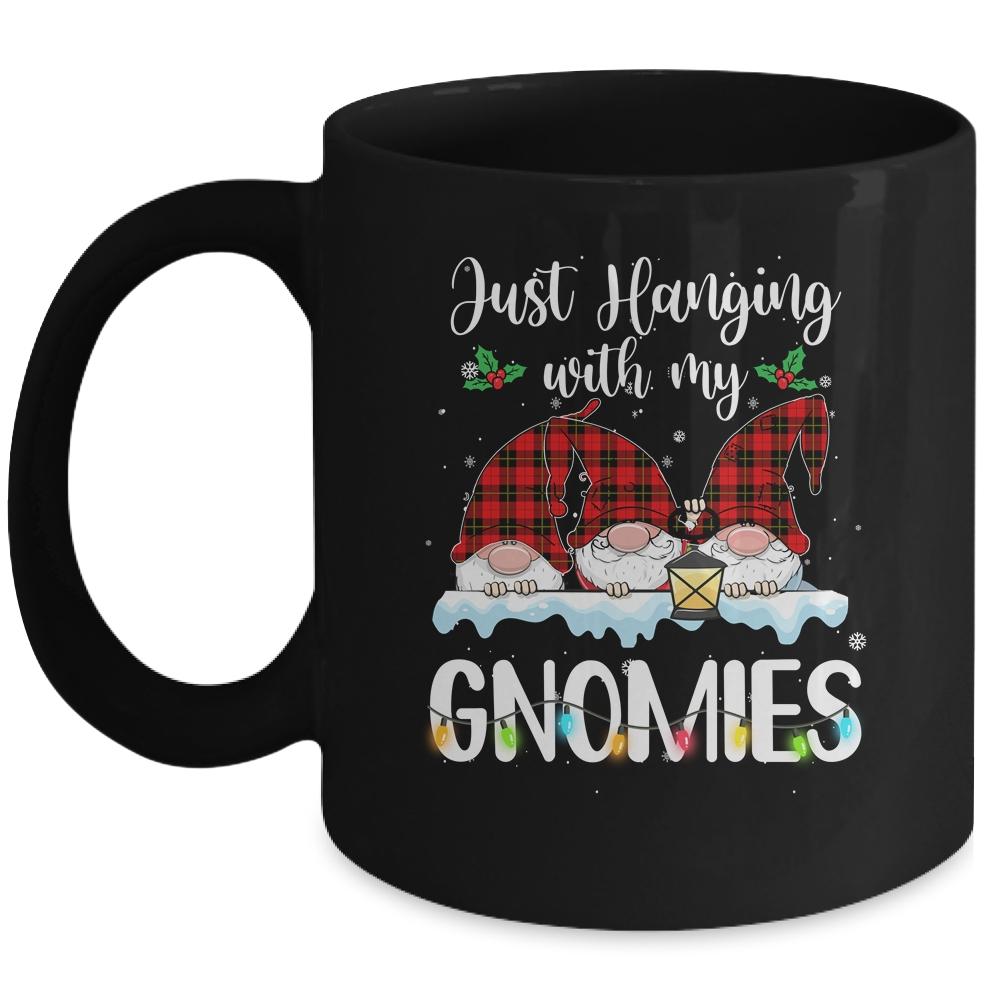 Hanging With My Gnomies Christmas Santa Gnome Xmas Tree Mug