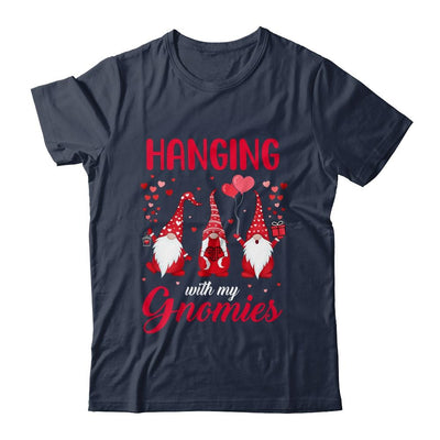 Hanging With My Gnomies Funny Valentines Day-T-Shirt & Tank Top-Classic T-Shirt-Navy