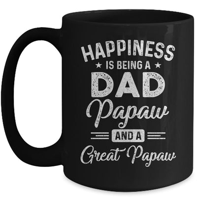Happiness Is Being A Dad Papaw And Great Papaw Mug-Coffee Mug-Mug-Black