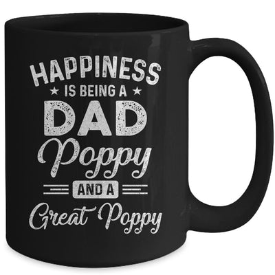 Happiness Is Being A Dad Poppy And Great Poppy Mug-Coffee Mug-