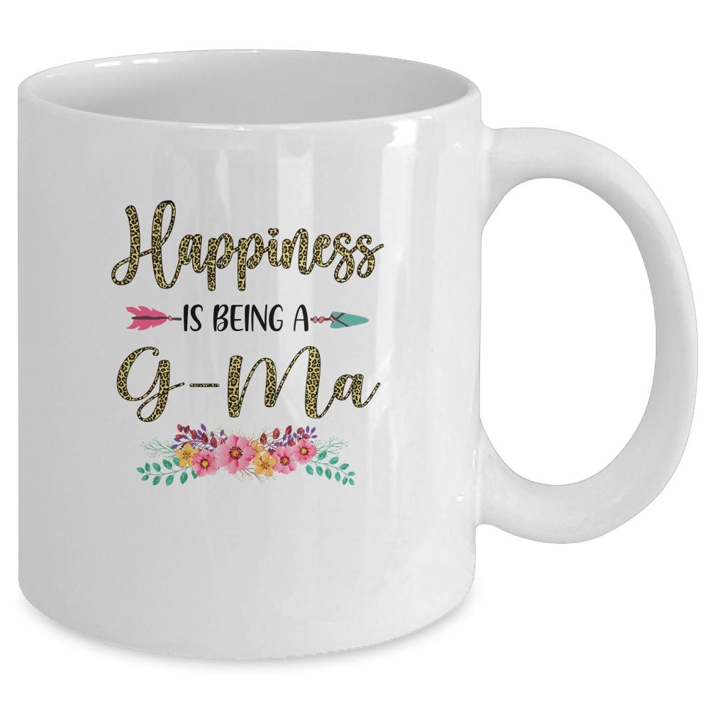 Happiness Is Being A G-Ma For Women Leopard Mothers Day Mug-Coffee Mug-