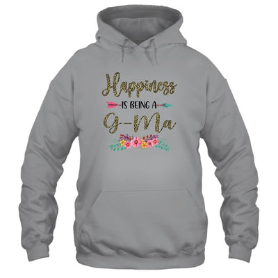 Happiness Is Being A G-Ma For Women Leopard Mothers Day-T-Shirt & Tank Top-Pullover Hoodie-Sport Grey