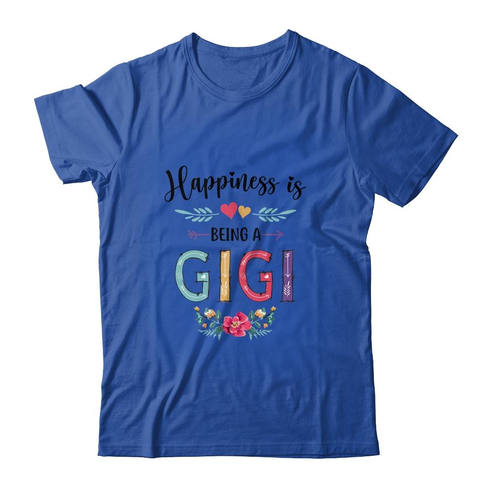 Happiness Is Being A Gigi For The First Time Mothers Day-T-Shirt & Hoodie-Classic T-Shirt-Royal