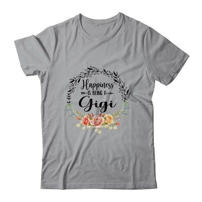 Happiness Is Being A Gigi The First Time Mothers Day-T-Shirt & Hoodie-Classic T-Shirt-Sport Grey