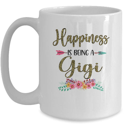 Happiness Is Being A Gigi For Women Leopard Mothers Day Mug-Coffee Mug-Mug-White