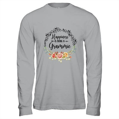 Happiness Is Being A Grammie The First Time Mothers Day-T-Shirt & Hoodie-Long Sleeve T-Shirt-Sport Grey