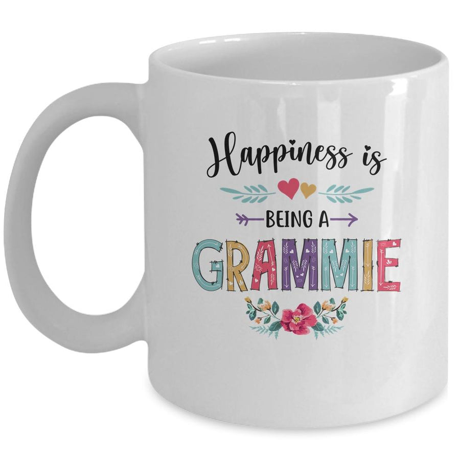 Happiness Is Being A Grammie For The First Time Mothers Day Mug-Coffee Mug-Mug-White