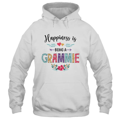 Happiness Is Being A Grammie For The First Time Mothers Day-T-Shirt & Hoodie-Pullover Hoodie-White