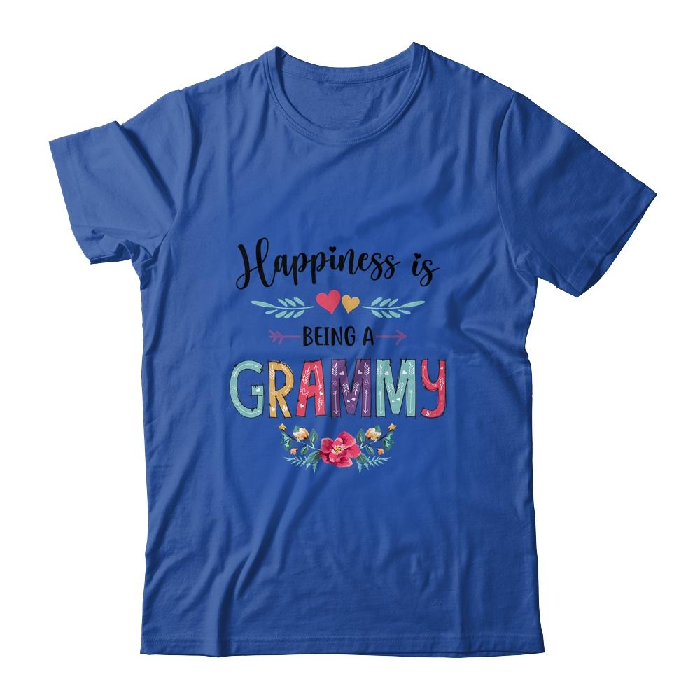 Happiness Is Being A Grammy For The First Time Mothers Day-T-Shirt & Hoodie-Classic T-Shirt-Royal