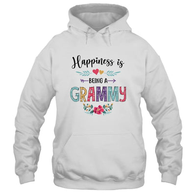 Happiness Is Being A Grammy For The First Time Mothers Day-T-Shirt & Hoodie-Pullover Hoodie-White