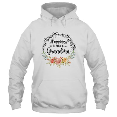 Happiness Is Being A Grandma The First Time Mothers Day-T-Shirt & Hoodie-Pullover Hoodie-White