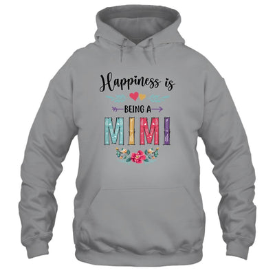 Happiness Is Being A Mimi For The First Time Mothers Day-T-Shirt & Hoodie-Pullover Hoodie-Sport Grey