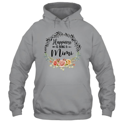 Happiness Is Being A Mimi The First Time Mothers Day-T-Shirt & Hoodie-Pullover Hoodie-Sport Grey