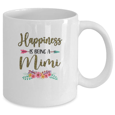 Happiness Is Being A Mimi For Women Leopard Mothers Day Mug-Coffee Mug-