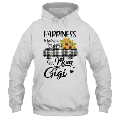 Happiness Is Being A Mom And Gigi Sunflower-T-Shirt & Hoodie-Pullover Hoodie-White
