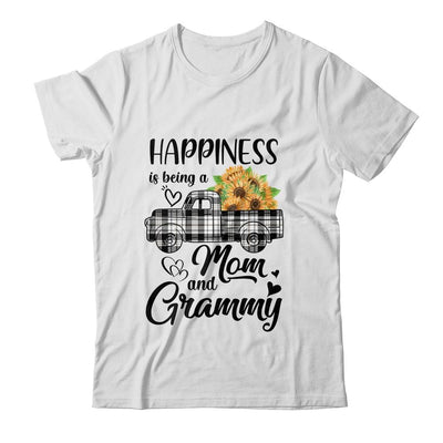 Happiness Is Being A Mom And Grammy Sunflower-T-Shirt & Hoodie-Classic T-Shirt-White