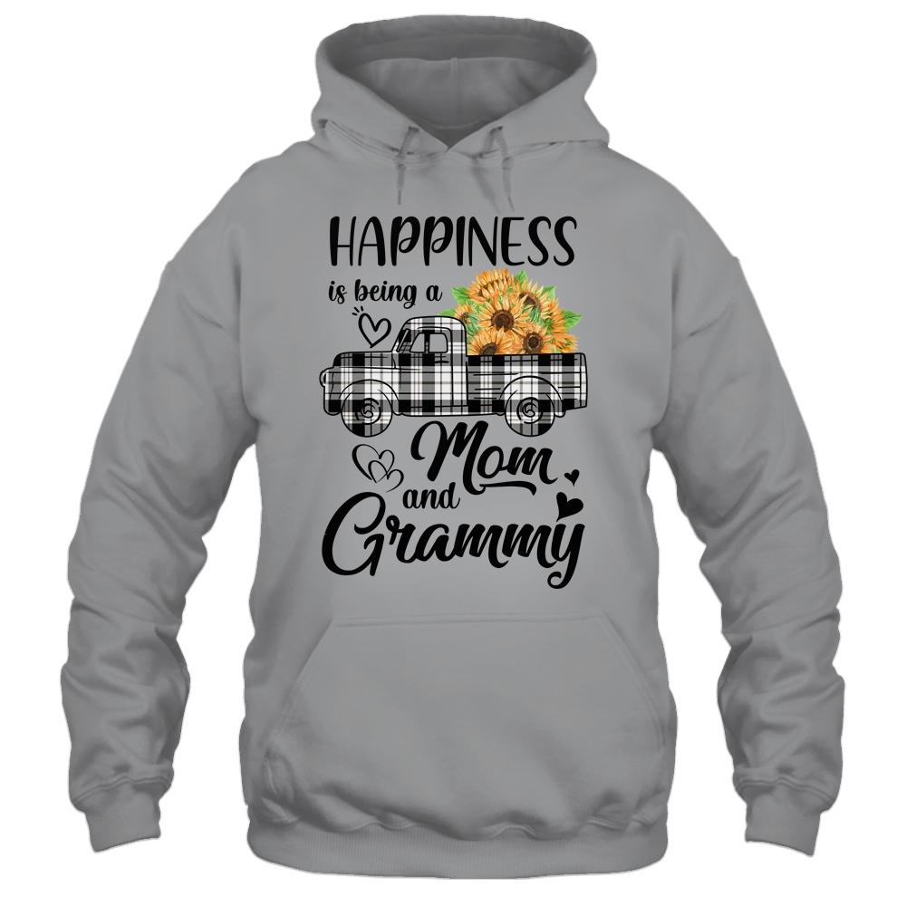 Happiness Is Being A Mom And Grammy Sunflower-T-Shirt & Hoodie-Pullover Hoodie-Sport Grey