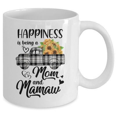 Happiness Is Being A Mom And Mamaw Sunflower Mug-Coffee Mug-