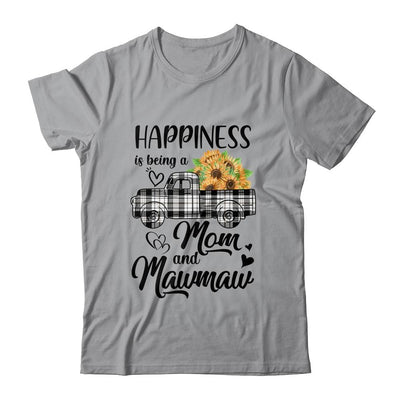 Happiness Is Being A Mom And MawMaw Sunflower-T-Shirt & Hoodie-Classic T-Shirt-Sport Grey