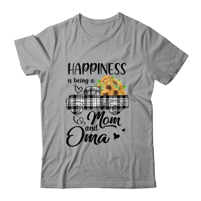 Happiness Is Being A Mom And Oma Sunflower-T-Shirt & Hoodie-Classic T-Shirt-Sport Grey