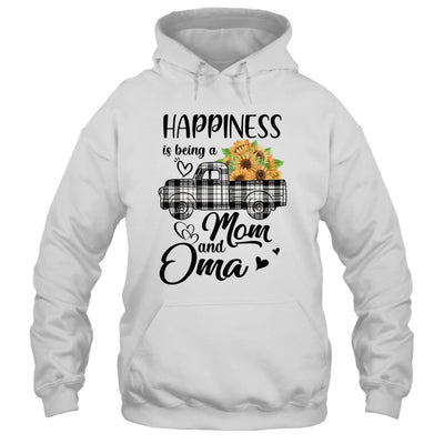 Happiness Is Being A Mom And Oma Sunflower-T-Shirt & Hoodie-Pullover Hoodie-White