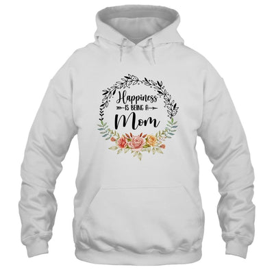 Happiness Is Being A Mom The First Time Mothers Day-T-Shirt & Hoodie-Pullover Hoodie-White