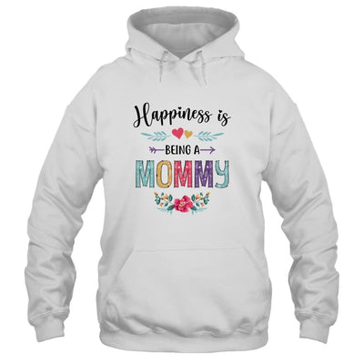 Happiness Is Being A Mommy For The First Time Mothers Day-T-Shirt & Hoodie-Pullover Hoodie-White