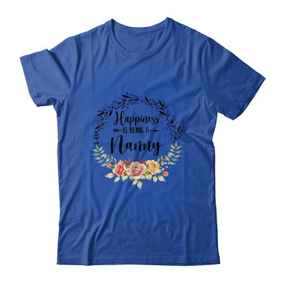 Happiness Is Being A Nanny The First Time Mothers Day-T-Shirt & Hoodie-Classic T-Shirt-Royal