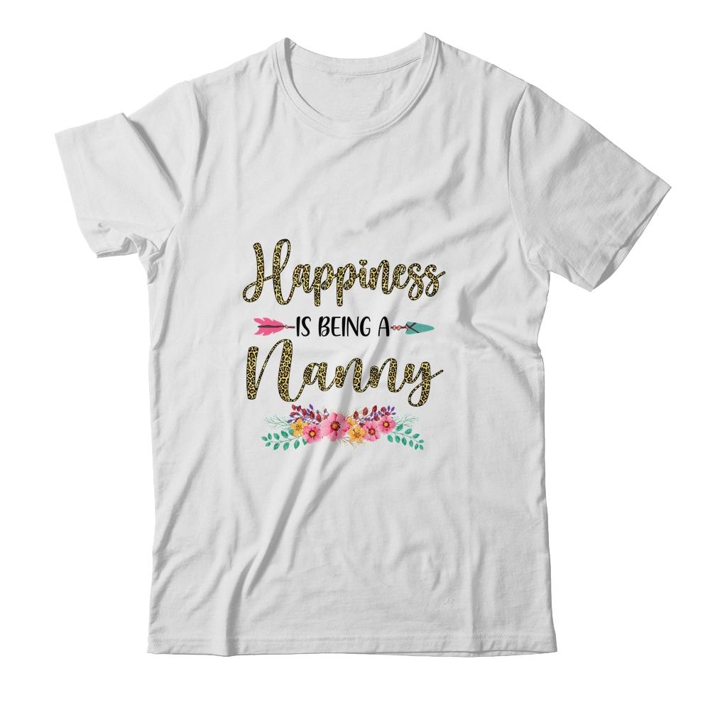 Happiness Is Being A Nanny For Women Leopard Mothers Day