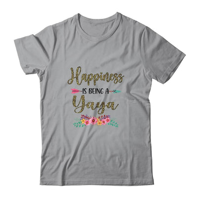 Happiness Is Being A Yaya For Women Leopard Mothers Day-T-Shirt & Tank Top-Classic T-Shirt-Sport Grey