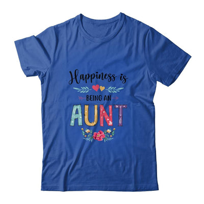 Happiness Is Being An Aunt For The First Time Mothers Day-T-Shirt & Hoodie-Classic T-Shirt-Royal