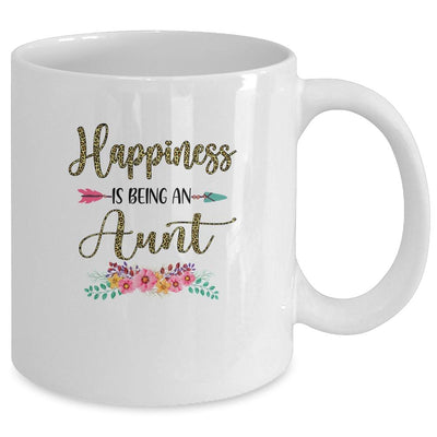 Happiness Is Being An Aunt For Women Leopard Mothers Day Mug-Coffee Mug-