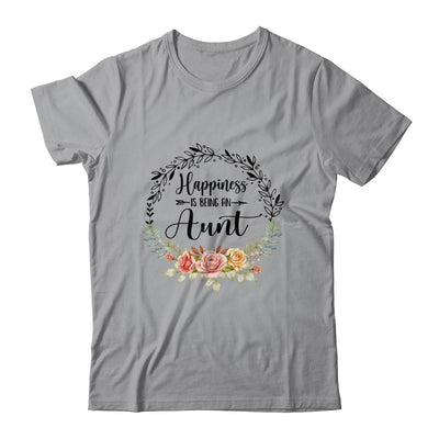 Happiness Is Being An Aunt The First Time Mothers Day-T-Shirt & Hoodie-Classic T-Shirt-Sport Grey
