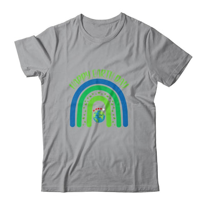 Happy Earth Day Cute Earth Rainbow Lover-T-Shirt & Hoodie-Classic T-Shirt-Sport Grey