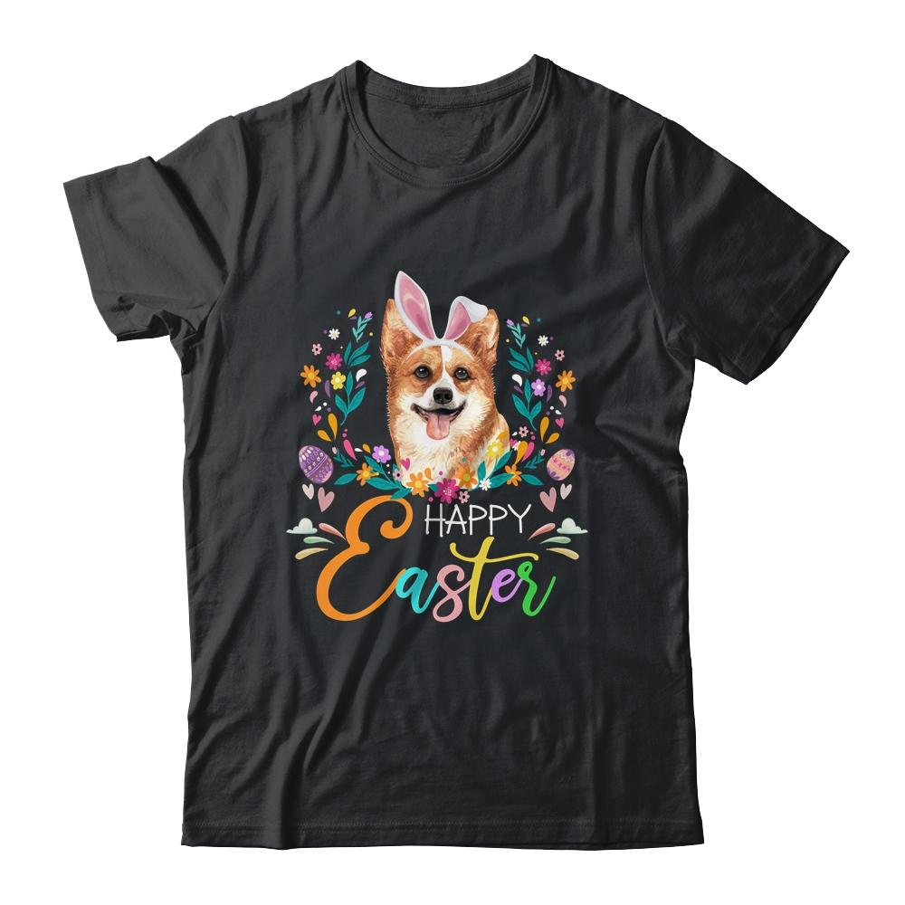 Happy Easter Bunny Corgi Lovers With Easter Eggs