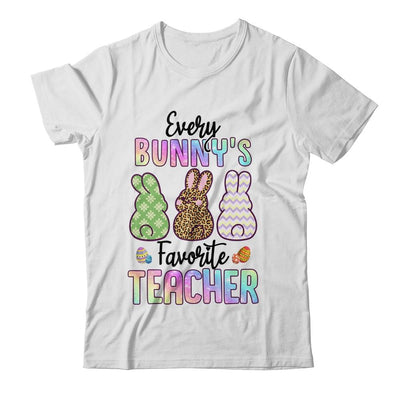 Happy Easter Every Bunny Is Favorite Teacher Rabbits-T-Shirt & Hoodie-Classic T-Shirt-White