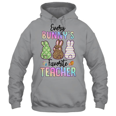 Happy Easter Every Bunny Is Favorite Teacher Rabbits-T-Shirt & Hoodie-Pullover Hoodie-Sport Grey