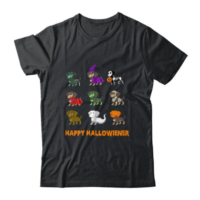 Happy Halloween Halloweiner Dachshund Dog Lovers-T-Shirt & Sweatshirt-Classic T-Shirt-Black