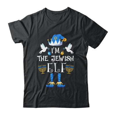 Happy Hanukkah Jewish Elf Family Group Christmas Pajama-T-Shirt & Sweatshirt-Classic T-Shirt-Black