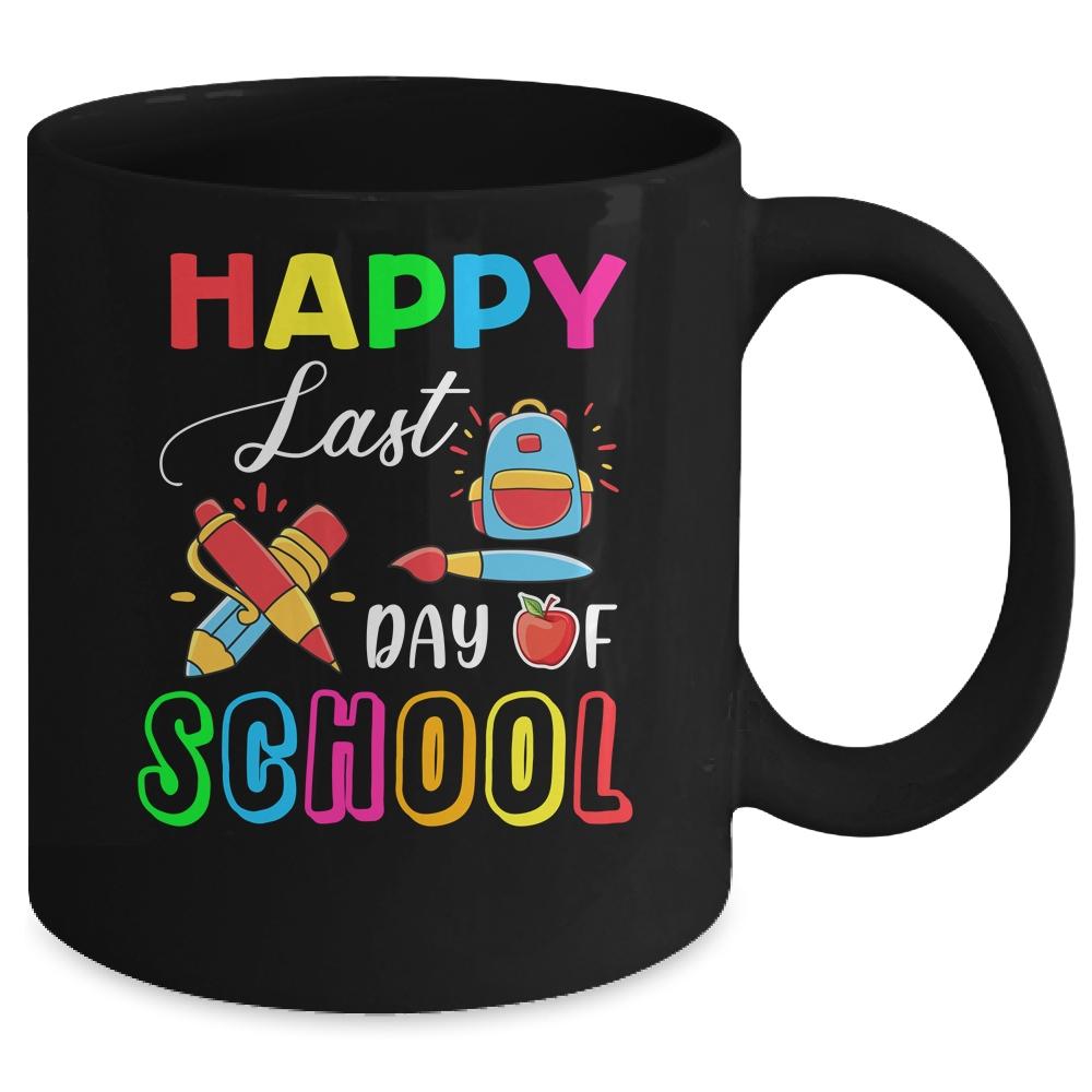 Happy Last Day Of School Teacher Boys Girls Kids Mug-Coffee Mug-