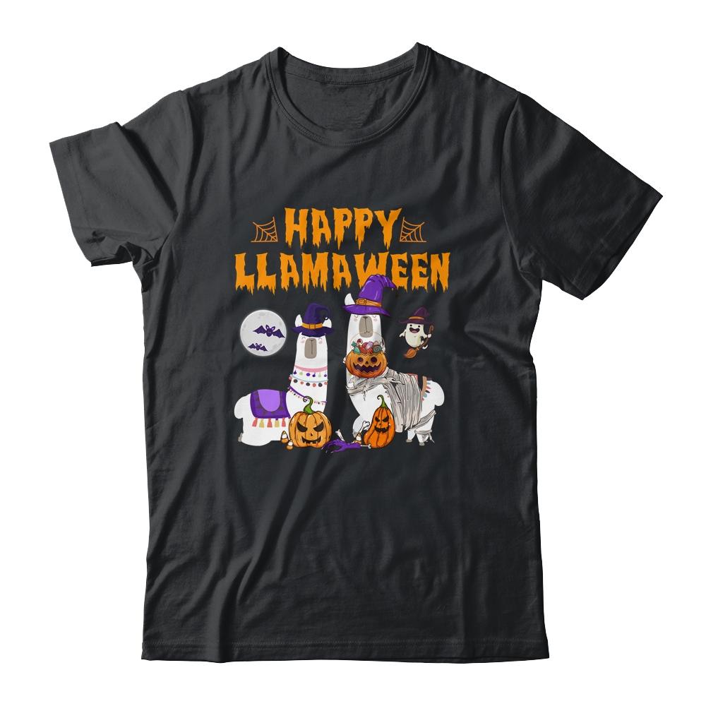 Happy Llamaween Llama Halloween Costume Kids Boys Girls Gift