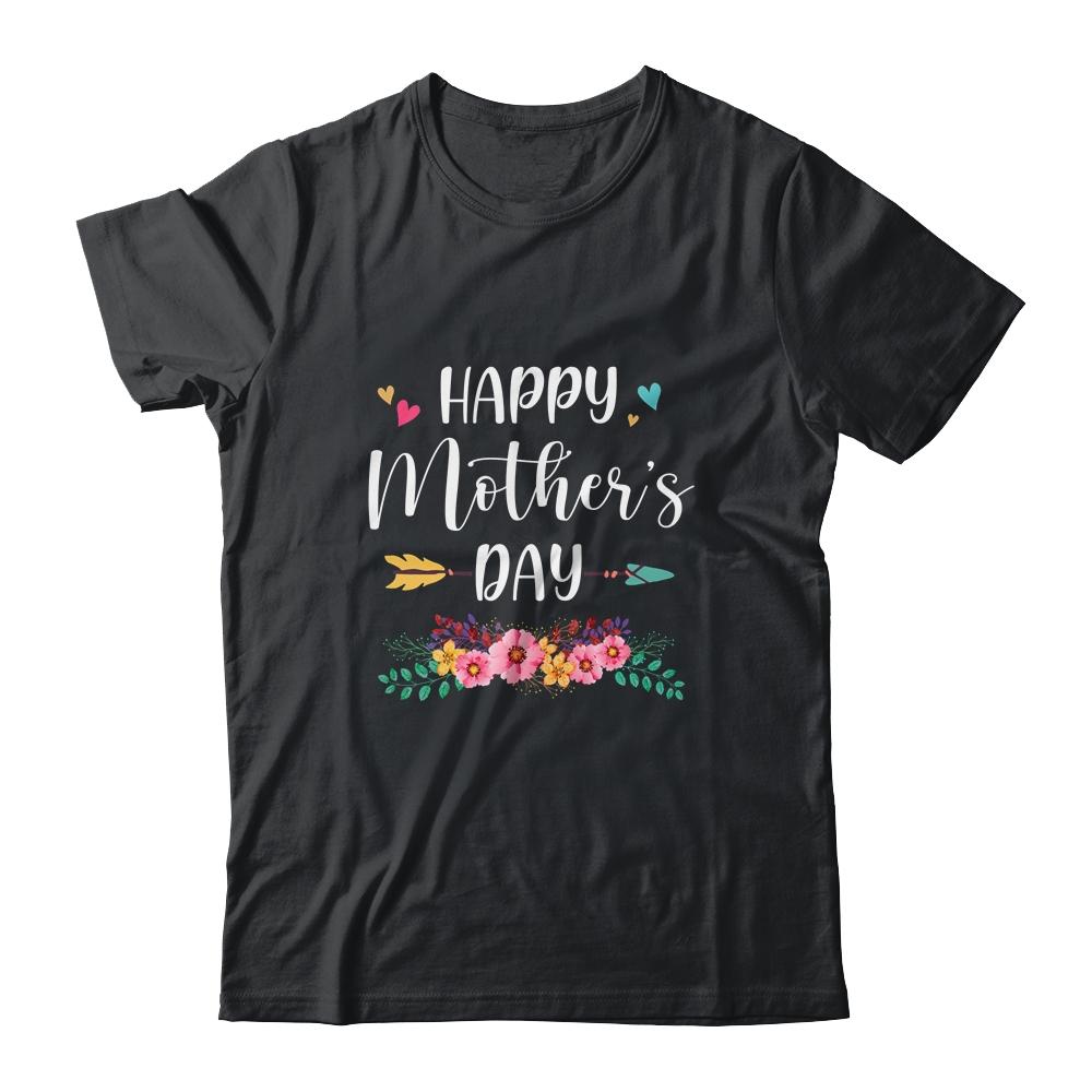 Happy Mother's Day For Mom And Women And Grandma-T-Shirt & Tank Top-Classic T-Shirt-Black