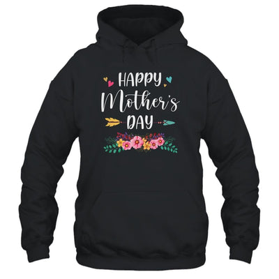 Happy Mother's Day For Mom And Women And Grandma-T-Shirt & Tank Top-Pullover Hoodie-Black